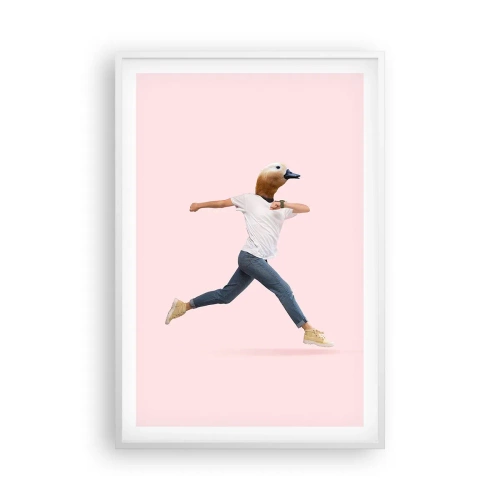 Poster in einem weißen Rahmen - Eine Prise Absurdität - 61x91 cm