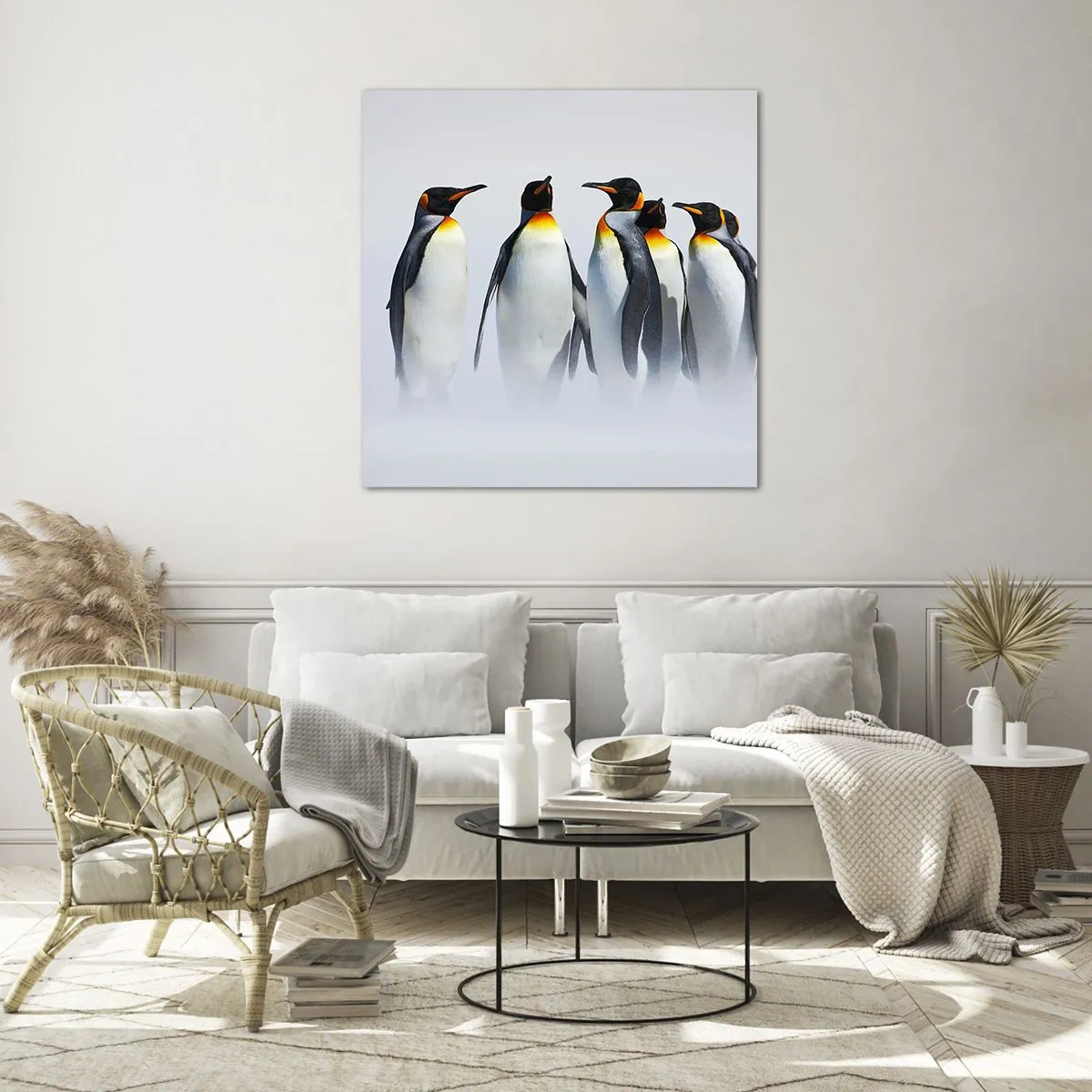 Glasbild - Bild auf glas - Treffen in Abendkleidern - 40x40 cm