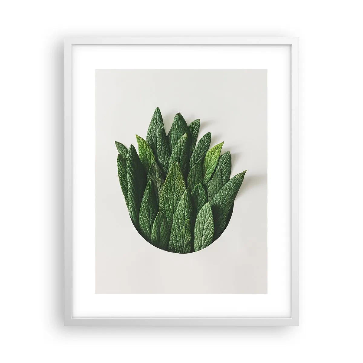 Poster in einem weißen Rahmen - Ungebremste Neugier - 40x50 cm