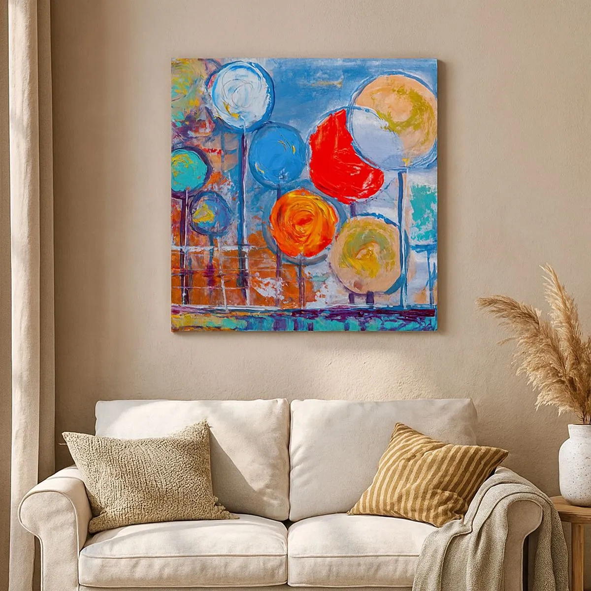 Bild auf Leinwand - Leinwandbild - Wunder am Stiel - 30x30 cm