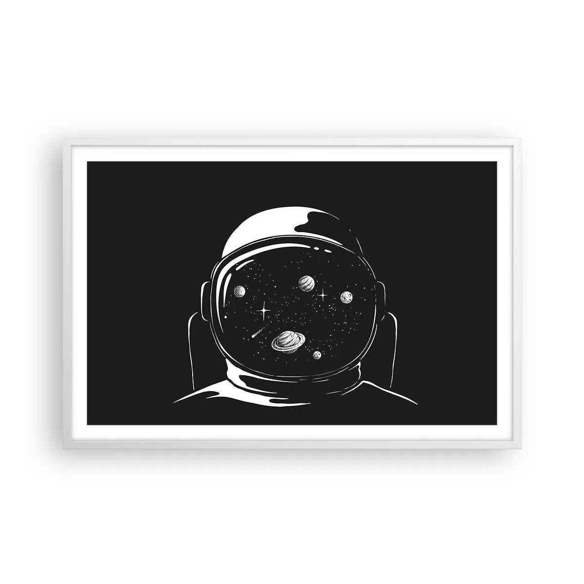Poster in einem weißen Rahmen - Schöne Aussicht - 91x61 cm