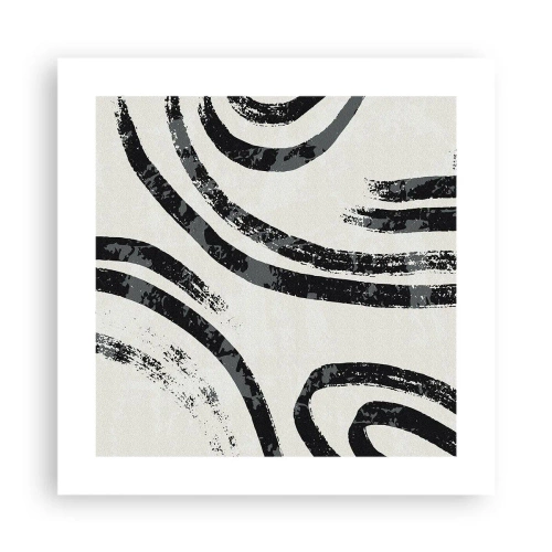 Poster - Bei Hälfte angehalten - 40x40 cm