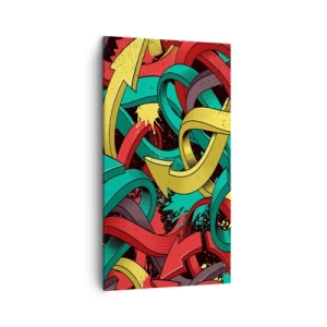 Bild auf Leinwand - Leinwandbild - Welcher Weg zum Ziel? - 45x80 cm