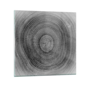 Glasbild - Bild auf glas - Zeichen der Zeit - 50x50 cm