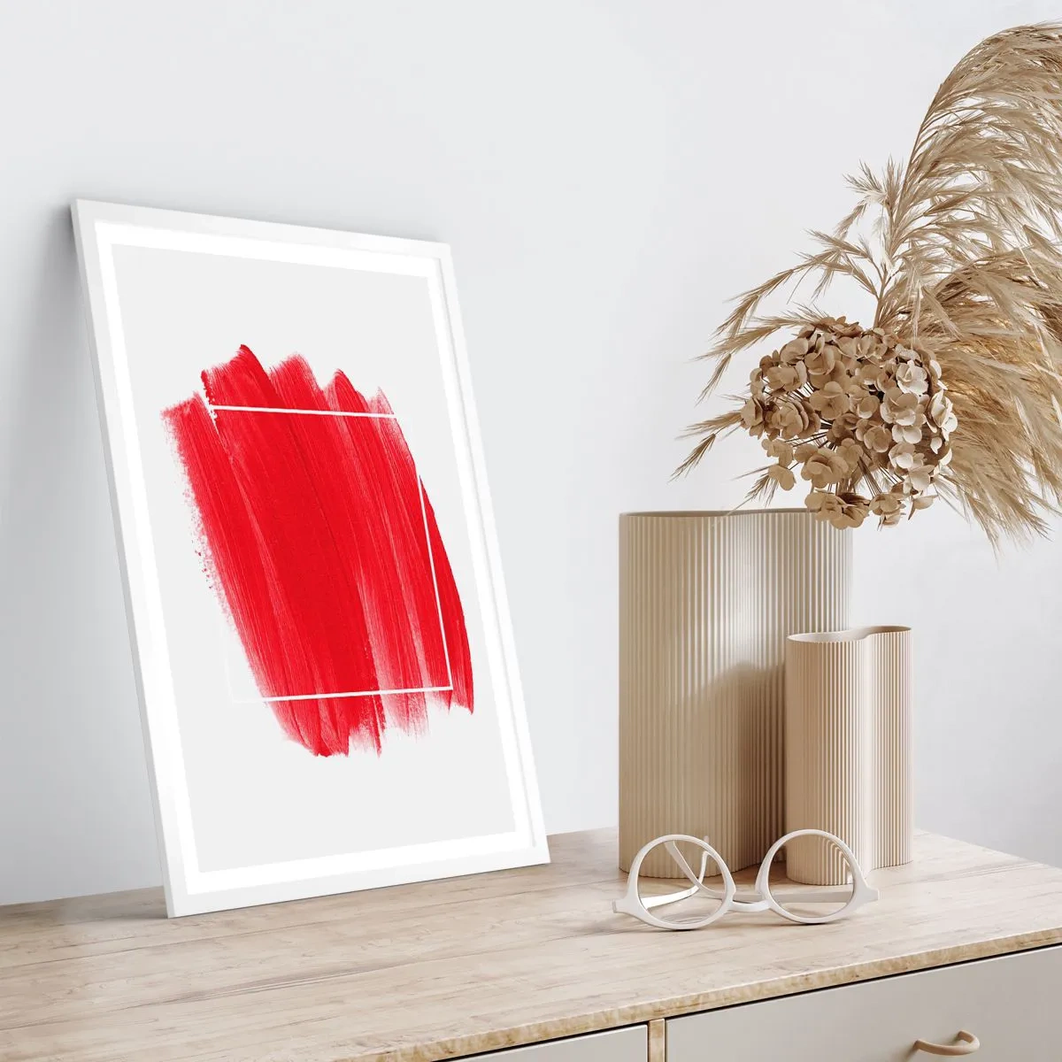 Poster in einem weißen Rahmen - Aus dem Rahmen - 61x91 cm