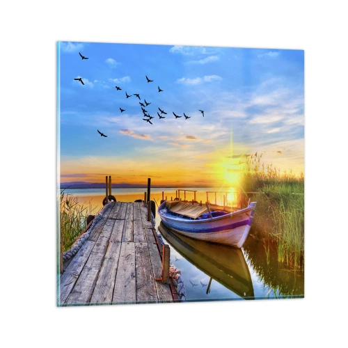 Glasbild - Bild auf glas - Bis morgen - 30x30 cm