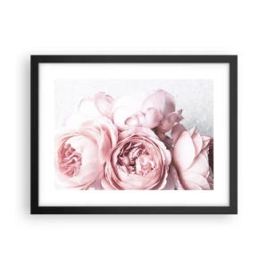 Poster in einem schwarzem Rahmen - Für Romantiker - 40x30 cm