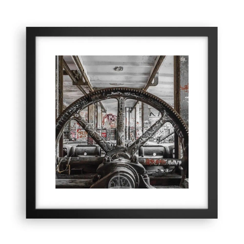 Poster in einem schwarzem Rahmen - Das geheime Leben der Fabrik - 30x30 cm