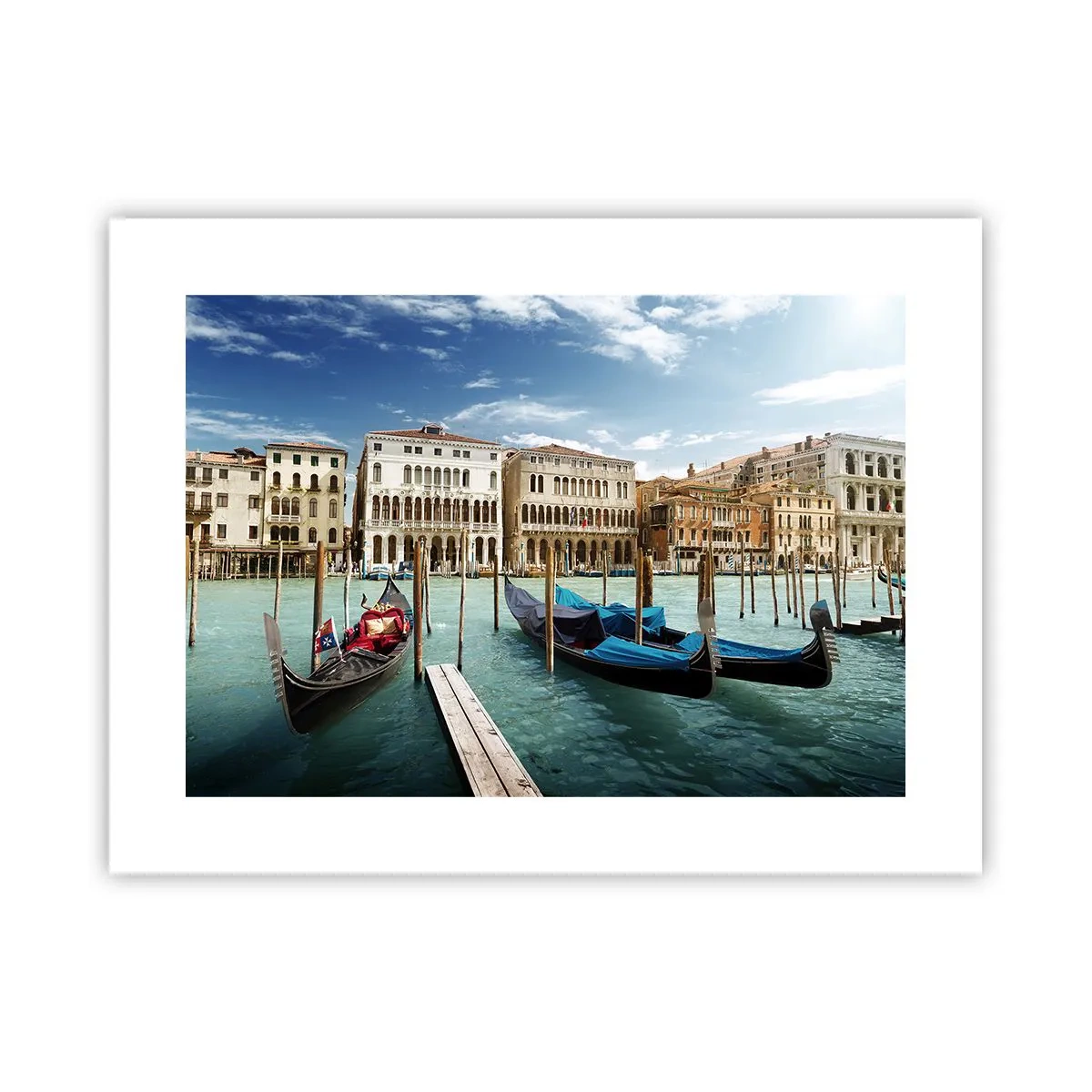 Poster - Paläste in Blau - 40x30 cm