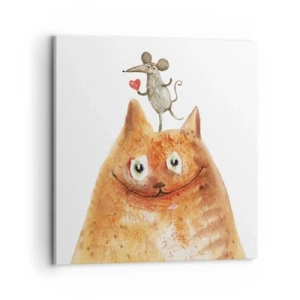 Bild auf Leinwand - Leinwandbild - Paradoxien der Liebe - 70x70 cm