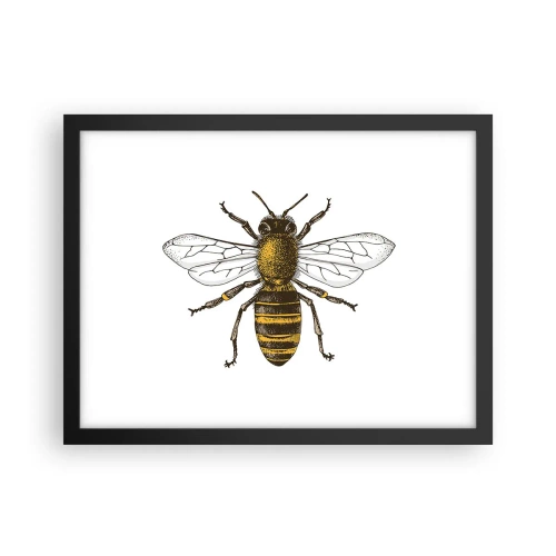 Poster in einem schwarzem Rahmen - Schön und gut - 40x30 cm