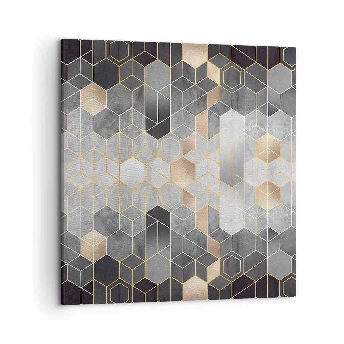 Bild auf Leinwand - Leinwandbild - Diamant-Komposition - 50x50 cm