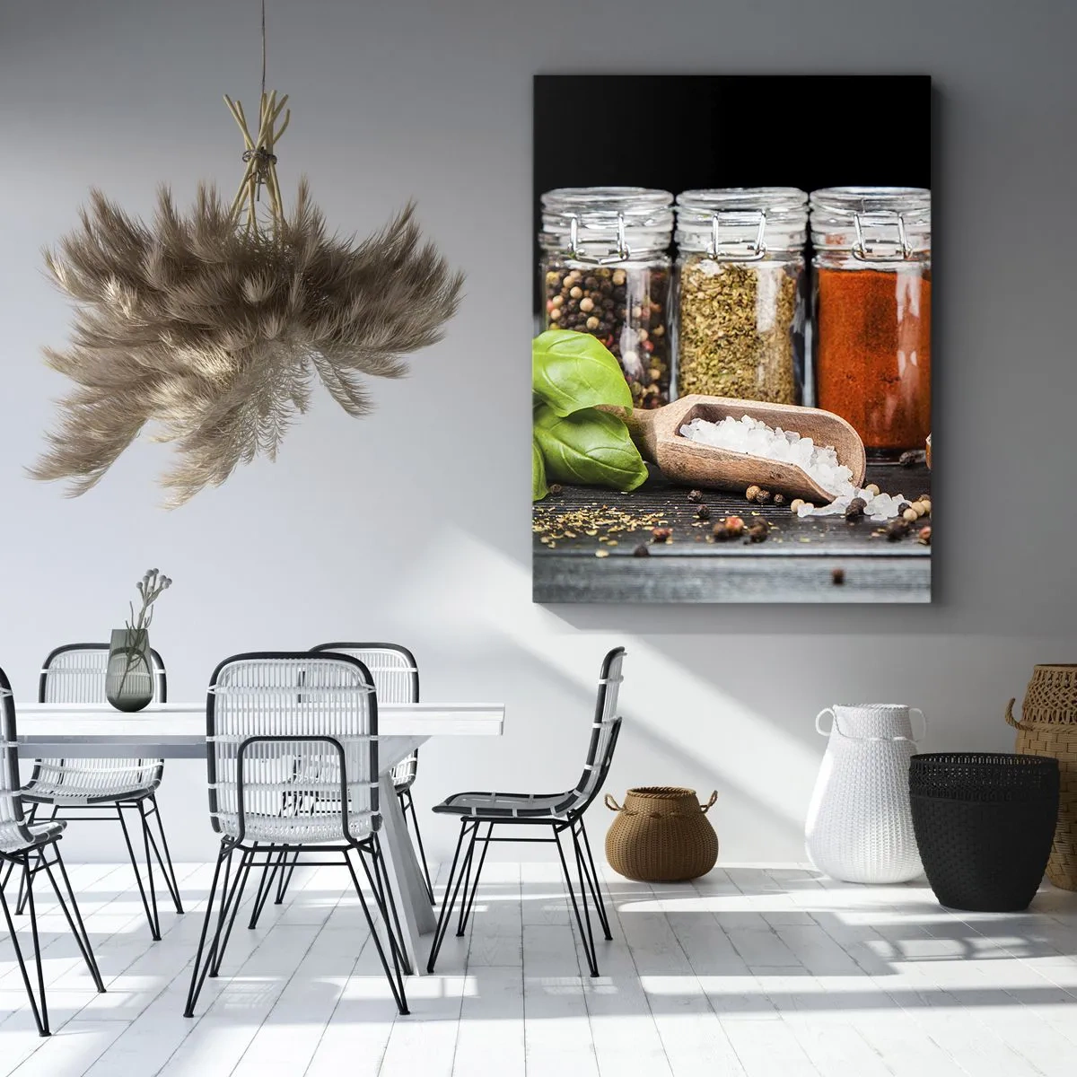 Bild auf Leinwand - Leinwandbild - Für einen Geschmack des Lebens - 65x120 cm