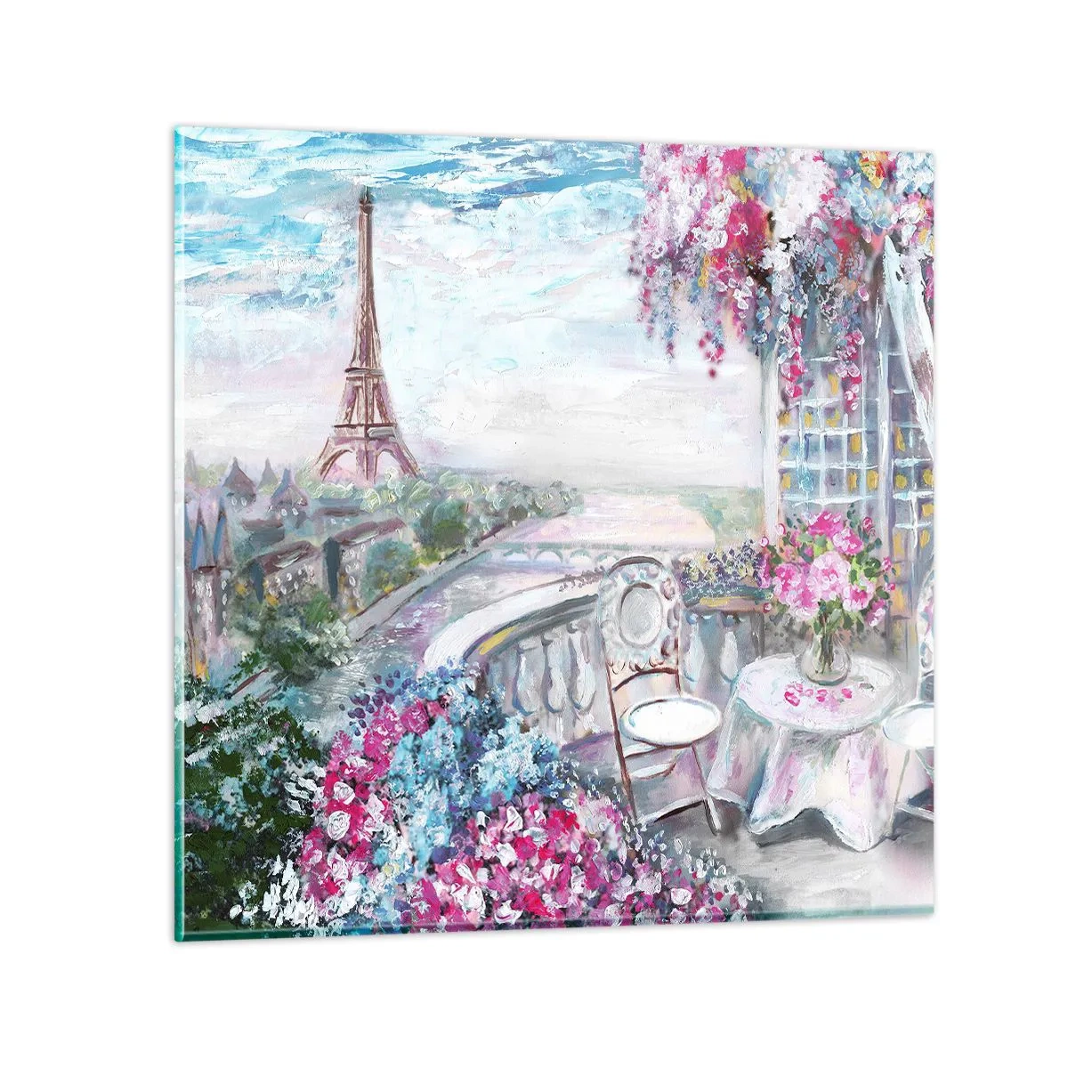 Glasbild - Bild auf glas - Am schönsten ist es hier im Mai - 60x60 cm