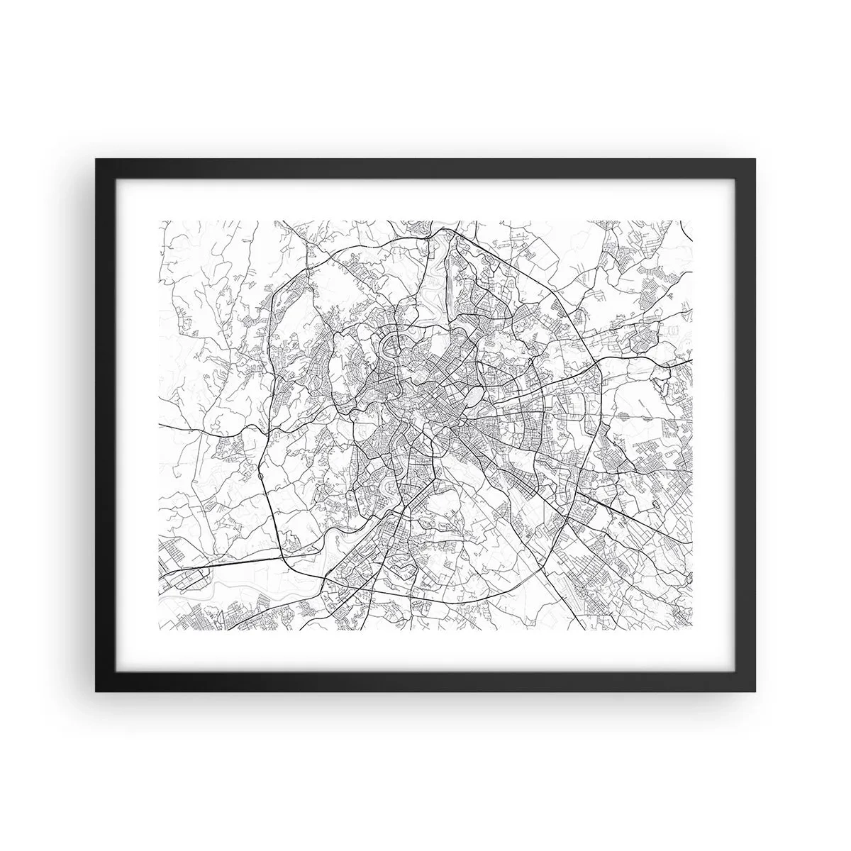 Poster in einem schwarzem Rahmen - Römischer Kreis - 50x40 cm