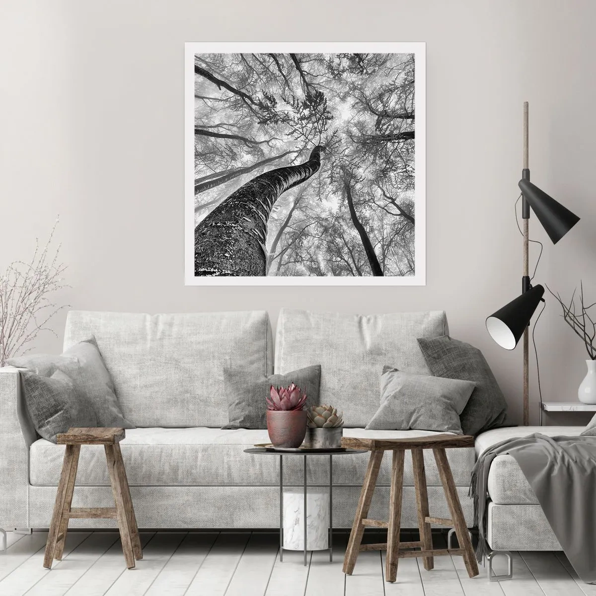 Poster - Rennen zum Licht - 40x40 cm