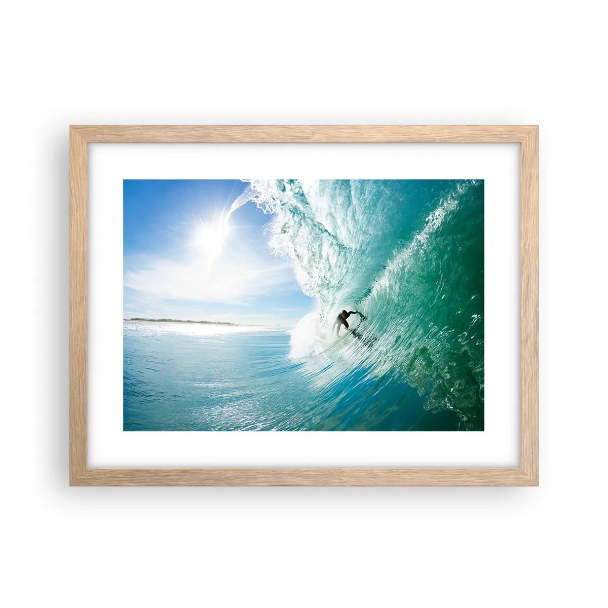 Poster in einem Rahmen aus heller Eiche - Immer Top - 40x30 cm