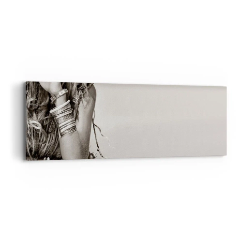 Bild auf Leinwand - Leinwandbild - Wieso ein Mädchen - 90x30 cm