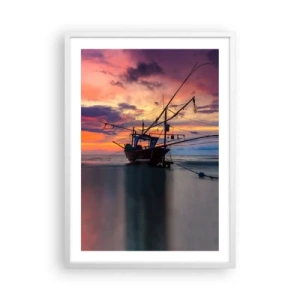 Poster in einem weißen Rahmen - Exotischer Abend - 50x70 cm