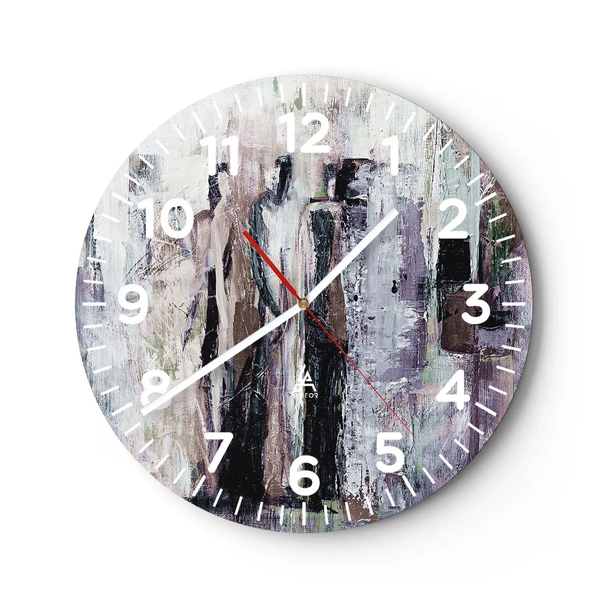 Wanduhr - Glasuhr - Die geheimnisvolle Drei - 30x30 cm