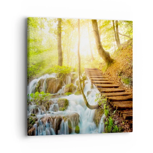 Bild auf Leinwand - Leinwandbild - Eine ersehnte Kühle - 40x40 cm