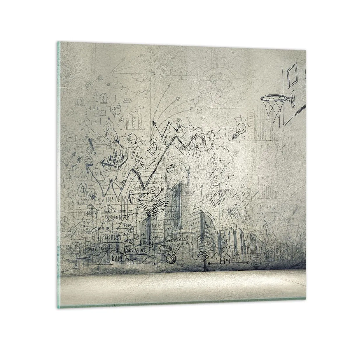 Glasbild - Bild auf glas - Mein tolles Stadtleben - 30x30 cm