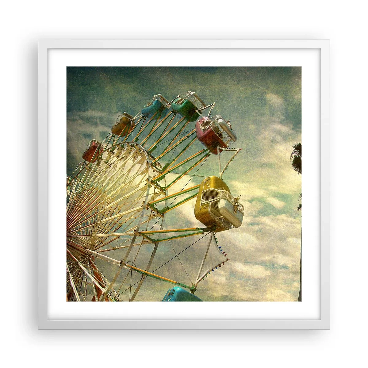 Poster in einem weißen Rahmen - Es wird Spaß geben ... - 50x50 cm