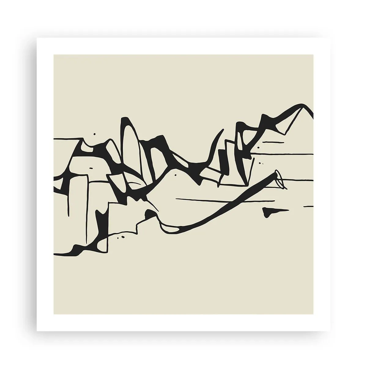 Poster - Vielleicht eine Landschaft - 60x60 cm