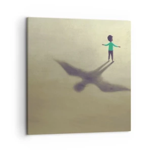 Bild auf Leinwand - Leinwandbild - Der Held der Zukunft - 50x50 cm