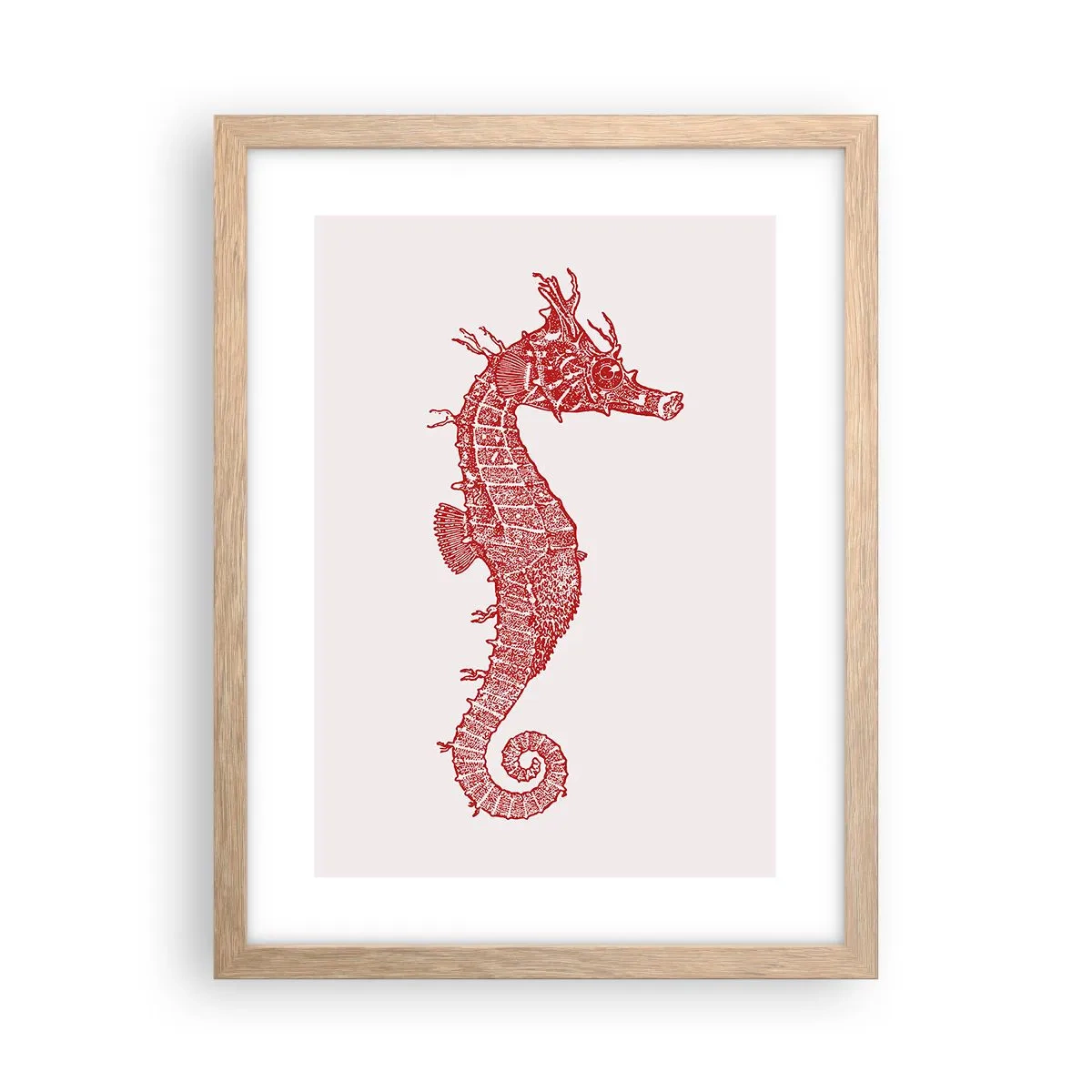 Poster in einem Rahmen aus heller Eiche - Komplizierte Kreatur - 30x40 cm
