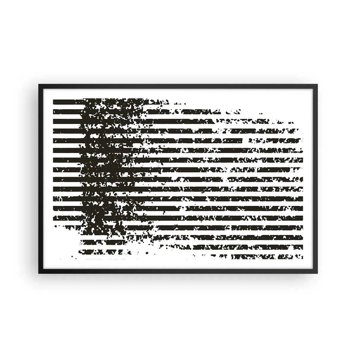 Poster in einem schwarzem Rahmen - Rhythmus und Rauschen - 91x61 cm