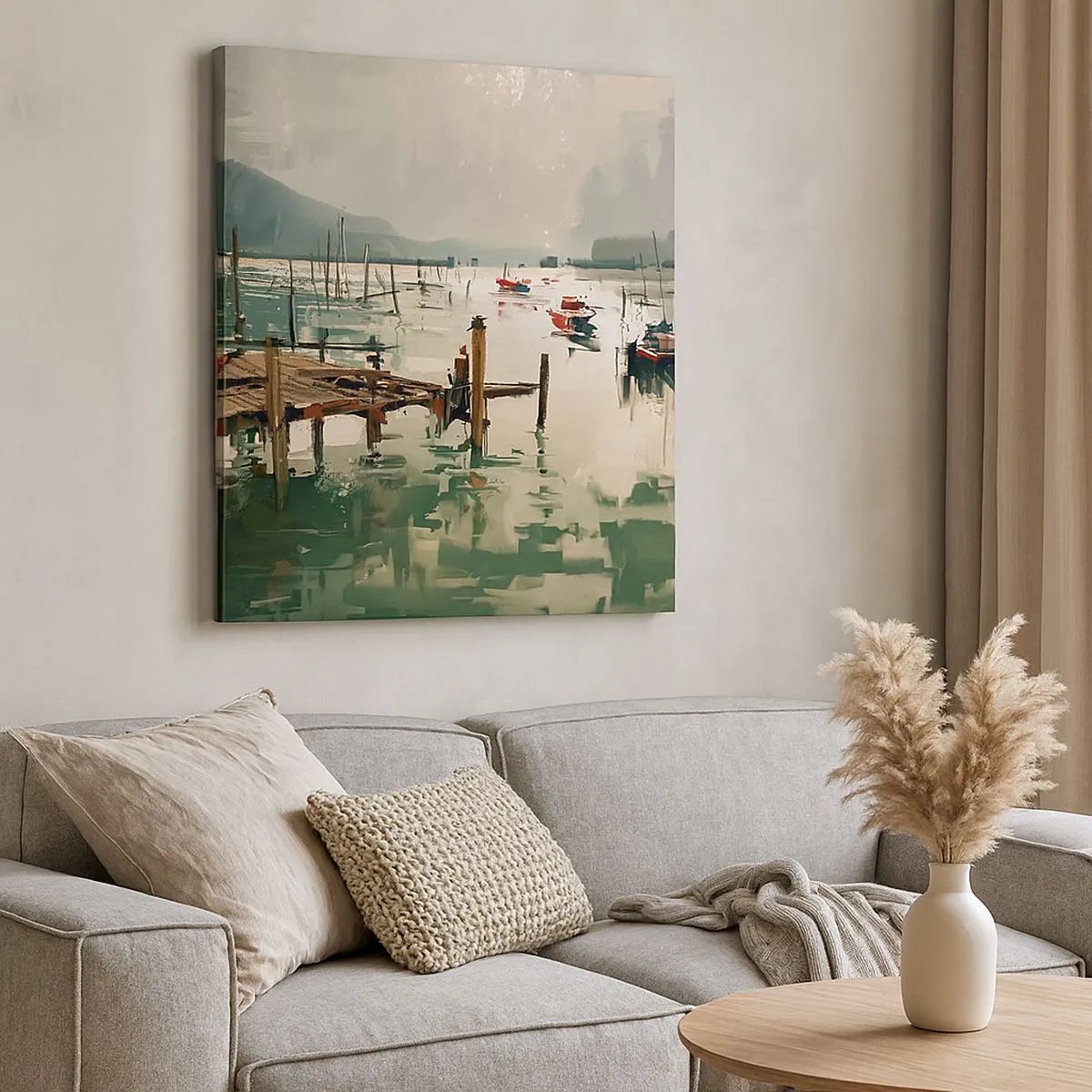 Bild auf Leinwand - Leinwandbild - Durchnässt in einem geschmolzenen Mond - 30x30 cm