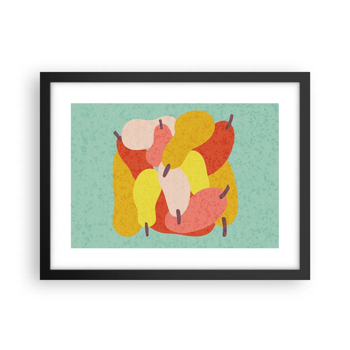 Poster in einem schwarzem Rahmen - Probieren Sie die Sommersonne - 40x30 cm