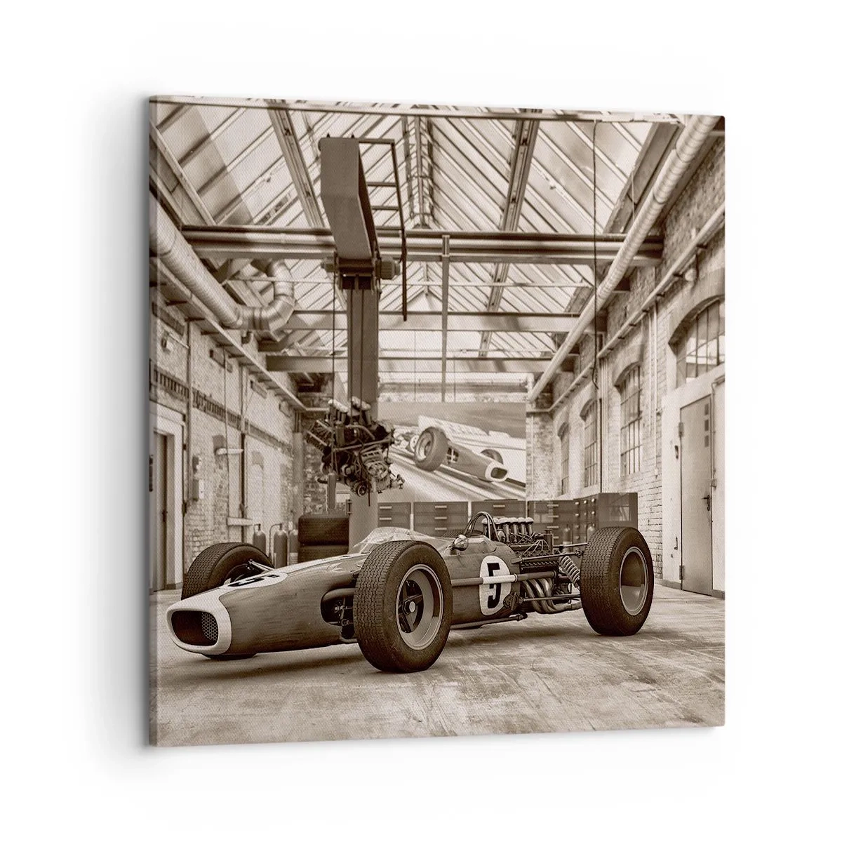 Bild auf Leinwand - Leinwandbild - Die Siegerruhe - 60x60 cm