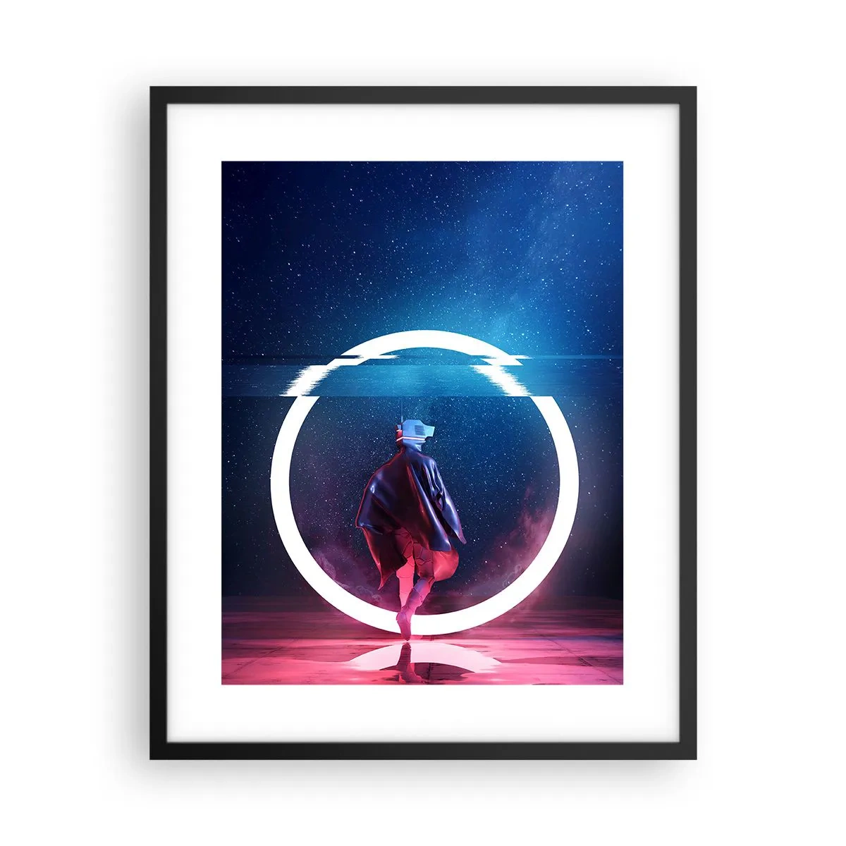 Poster in einem schwarzem Rahmen - Zwischen den Welten - 40x50 cm