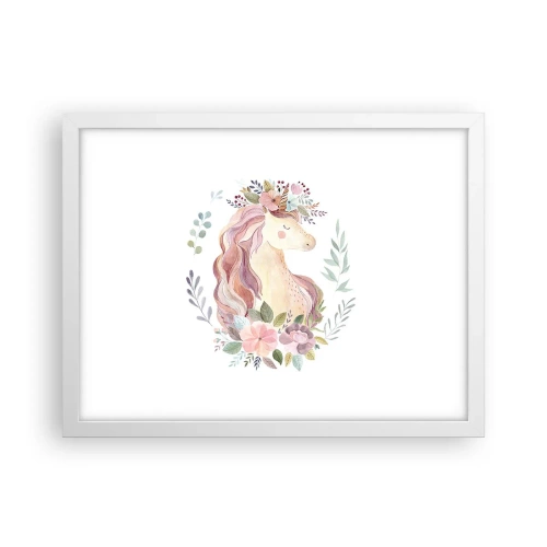 Poster in einem weißen Rahmen - Eine Einladung in die Welt der Märchen - 40x30 cm