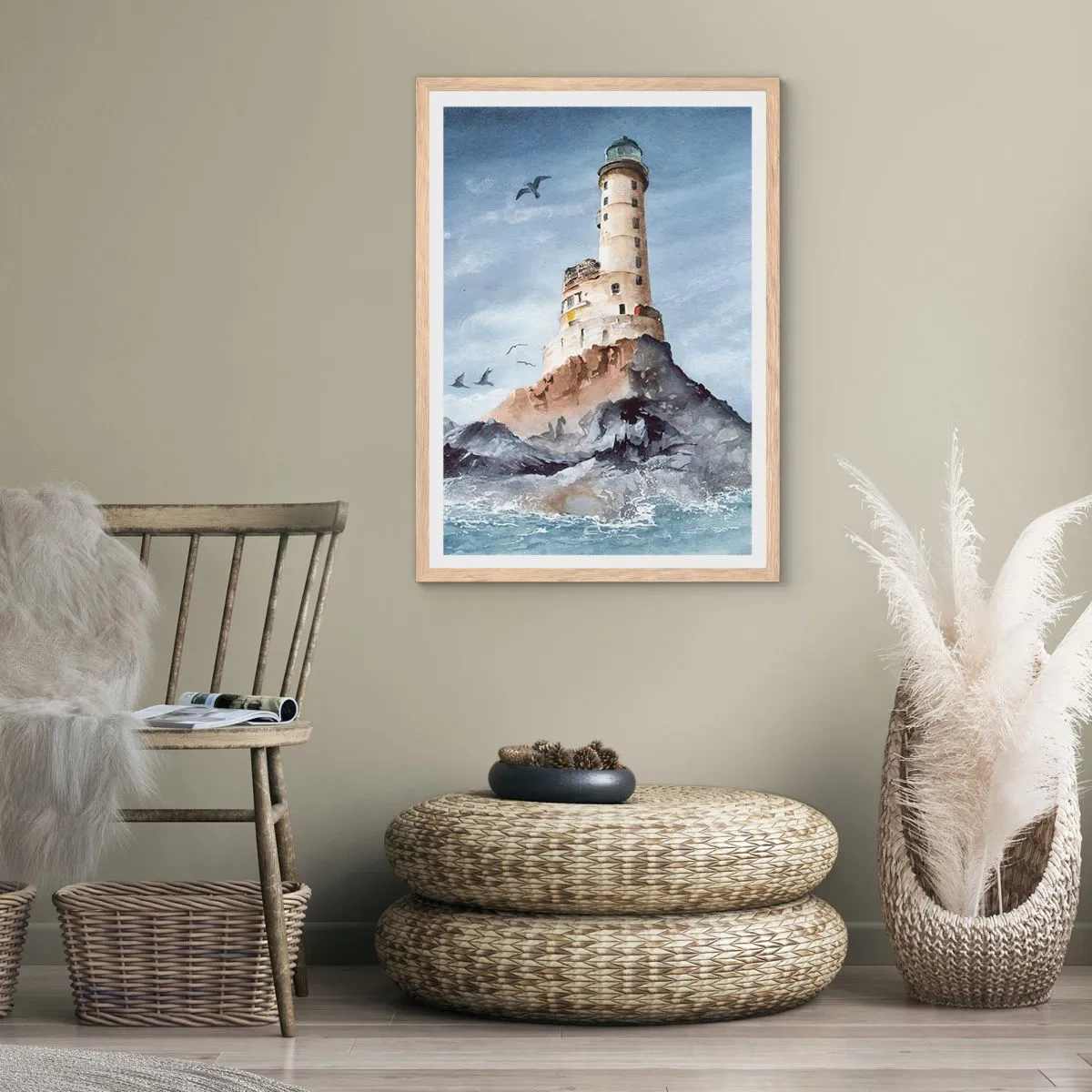 Poster in einem Rahmen aus heller Eiche - Unbesiegbar - 50x70 cm