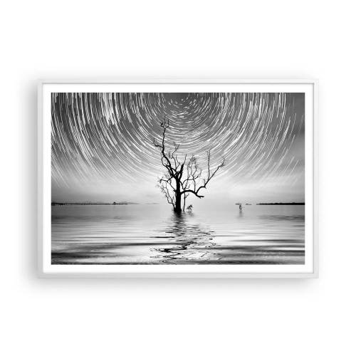 Poster in einem weißen Rahmen - Eine Sinfonie der Natur - 100x70 cm