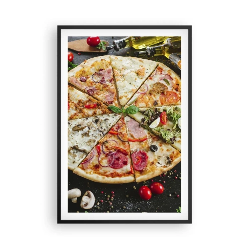 Poster in einem schwarzem Rahmen - Eine Reihe von Geschmacksrichtungen - 61x91 cm