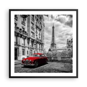 Poster in einem schwarzem Rahmen - Raubtier in der Stadt - 60x60 cm