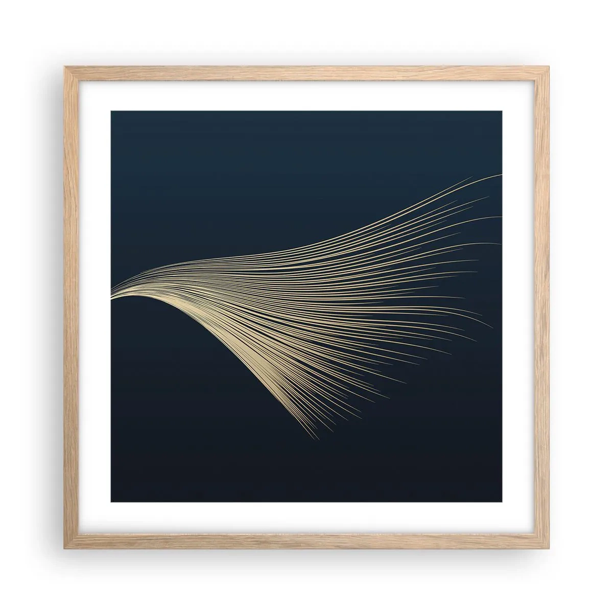 Poster in einem Rahmen aus heller Eiche - Wie das Haar eines Engels - 50x50 cm