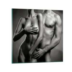 Glasbild - Bild auf glas - Adam und Ewa - 30x30 cm