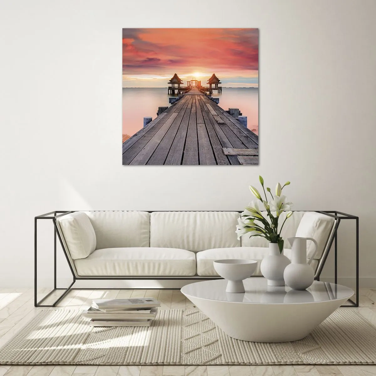 Glasbild - Bild auf glas - Westen im Osten - 50x50 cm