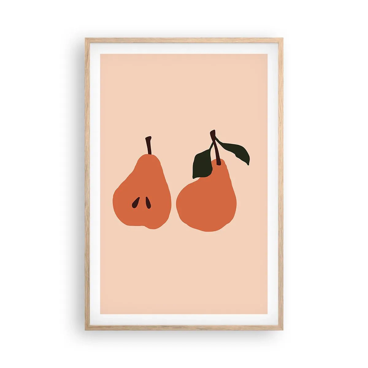 Poster in einem Rahmen aus heller Eiche - Pure Süße - 61x91 cm