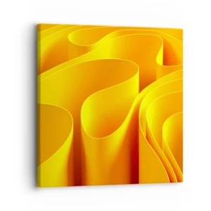 Bild auf Leinwand - Leinwandbild - Wie Sonnenwellen - 30x30 cm