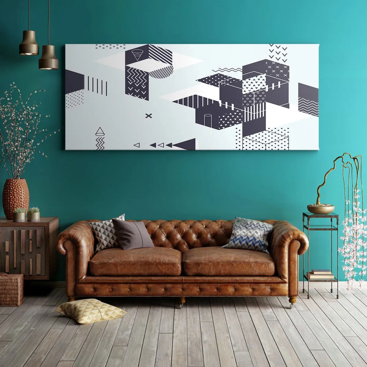 Bild auf Leinwand - Leinwandbild - In der Seele eines Mathematikers - 100x40 cm