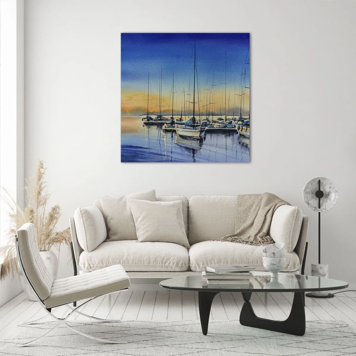 Glasbild - Bild auf glas - Ende eines guten Tages - 30x30 cm