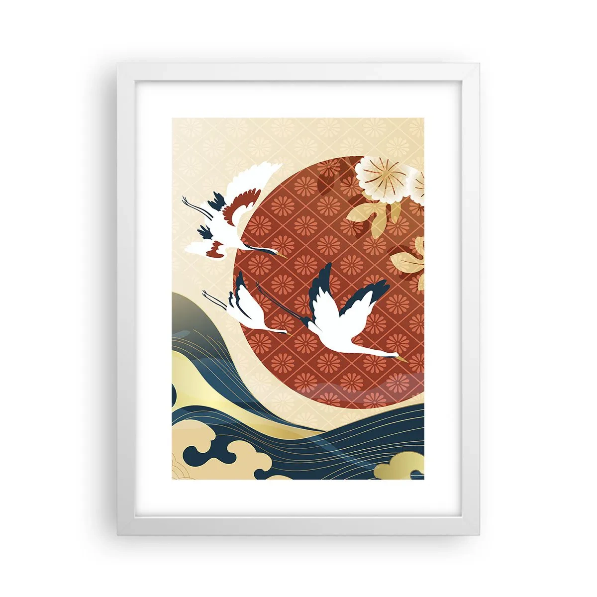 Poster in einem weißen Rahmen - Japanisches Märchen - 30x40 cm