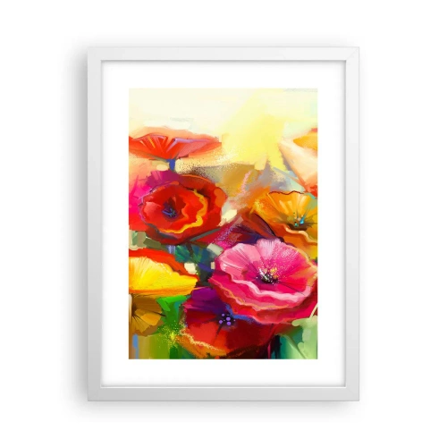 Poster in einem weißen Rahmen - Nicht nur rot - 30x40 cm