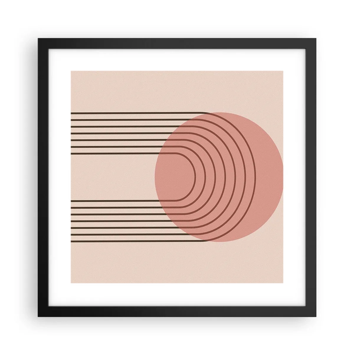 Poster in einem schwarzem Rahmen - Unwiderstehliche Anziehungskraft - 40x40 cm